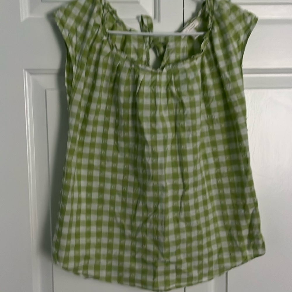 Lauren Conrad top with bow tie back like green and white small